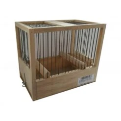 Cage De Chant En Bois 21x24x16cm -Oiseaux Fournitures Soldes cage de chant en bois 21x24x16cm 117320000 grizo cage de chant en bois disposant de 2 perchoirs et 2 trous pour mangeoires exter 1