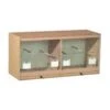 Cage D'élévage En Bois, Facade Avec Portes-mangeoires 80x40x30cm -Oiseaux Fournitures Soldes cage delevage en bois facade avec portes mangeoires 80x40x30cm 14733 kinlys cage delevage en bois double facades en metal 4 port