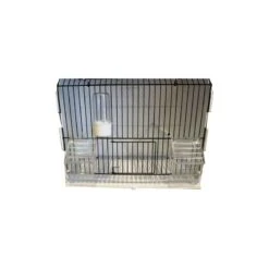 Cage Exposition Plastique 36x17x30cm - 2G-R -Oiseaux Fournitures Soldes cage exposition plastique 36x17x30cm 2g r art 315fn3 2g r cage de preparation avec facade noire 1 porte centrale avec ressort et 5