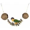 Double Coconut 104x11x12cm - Back Zoo Nature -Oiseaux Fournitures Soldes double coconut 104x11x12cm back zoo nature zf1359 back zoo nature
