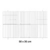 Façade De Cage En Métal 50x30cm - Fauna -Oiseaux Fournitures Soldes facade de cage en metal 50x30cm fauna 14612 fauna birdproducts facade de cage chromee pour la construction de batteries pour bec