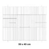 Façade De Cage En Métal 50x40cm - Fauna -Oiseaux Fournitures Soldes facade de cage en metal 50x40cm fauna 14616 fauna birdproducts facade de cage chromee pour la construction de batteries pour bec