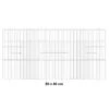 Façade De Cage En Métal 80x40cm - Fauna -Oiseaux Fournitures Soldes facade de cage en metal 80x40cm fauna 14646 fauna birdproducts facade de cage chromee pour la construction de batteries pour bec