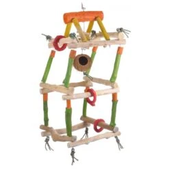 Grande Tour De Jeu 48x48x100cm - Wagner -Oiseaux Fournitures Soldes grande tour de jeu 48x48x100cm wagner h71015 wagner grande tour de jeu en veritable bois de racine de cafe le bois de cafe extre 1