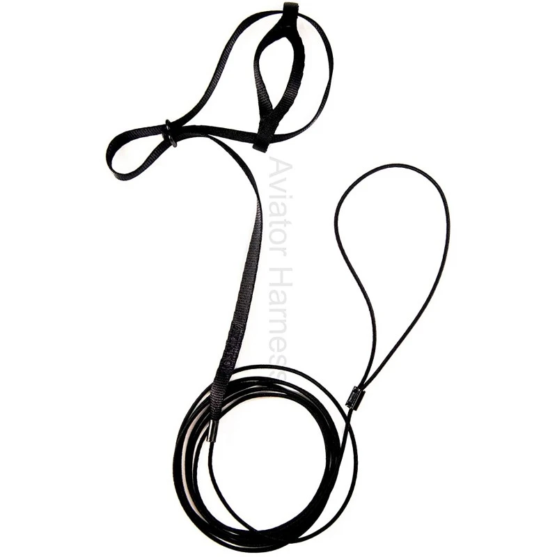 Harnais Pour Perroquet AVIATOR Large Noir 4 Harnais Pour Perroquet AVIATOR Large Noir – Image 2