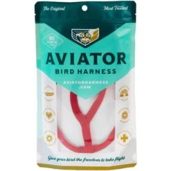 Harnais Pour Perroquet AVIATOR Medium Rouge