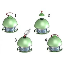 Mangeoire Extérieure Space GARDEN - Modèle Vert - S.T.A. Soluzioni -Oiseaux Fournitures Soldes mangeoire exterieure space garden modele vert sta soluzioni m057verde sta soluzioni space garden est une mangeoire exterieure qu 1