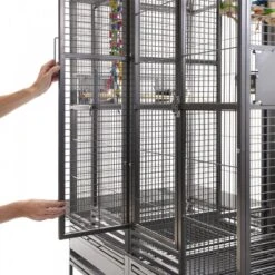 Montana Palace 184x101x185cm -Oiseaux Fournitures Soldes montana palace 184x101x185cm k35030 wagner montana cages le modele palace est lune des plus grandes cages a perroquets au monde 1 3