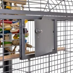 Montana Palace 184x101x185cm -Oiseaux Fournitures Soldes montana palace 184x101x185cm k35030 wagner montana cages le modele palace est lune des plus grandes cages a perroquets au monde 1 4