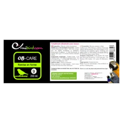 OB-CARE - Remise En Forme 250ml - Ornibird.com -Oiseaux Fournitures Soldes ob care remise en forme 250ml ornibirdcom ob009 private label ornibird complement alimentaire pour oiseauxcomposition glucose ci 1