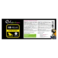 OB-RELAX - Période De Stress 250ml - Ornibird.com 5 OB-RELAX - Période De Stress 250ml - Ornibird.com -Oiseaux Fournitures Soldes ob relax periode de stress 250ml ornibirdcom ob001 private label ornibird complement alimentaire pour oiseaux composition sorbit 1