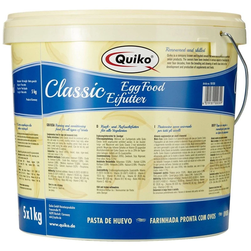 Quiko Classic Pâtée Aux Oeufs 5 Kg 5 Quiko Classic Pâtée Aux Oeufs 5 Kg – Image 3