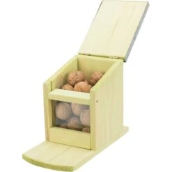 Réserve De Nourriture Pour écureuil - Trixie -Oiseaux Fournitures Soldes reserve de nourriture pour ecureuil trixie 59607 trixie reserve de nourriture pour ecureuil avec toit ouvrant bois de pin impreg 3