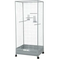 Volière Primo Camelia Blanc/Gris - Zolux -Oiseaux Fournitures Soldes voliere primo camelia blanc gris zolux 104 237 zolux cette voliere eco concue primo camelia pour oiseaux domestiques se compose 1 2